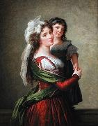eisabeth Vige-Lebrun Portrait de Marie Adrienne Potain oil painting on canvas